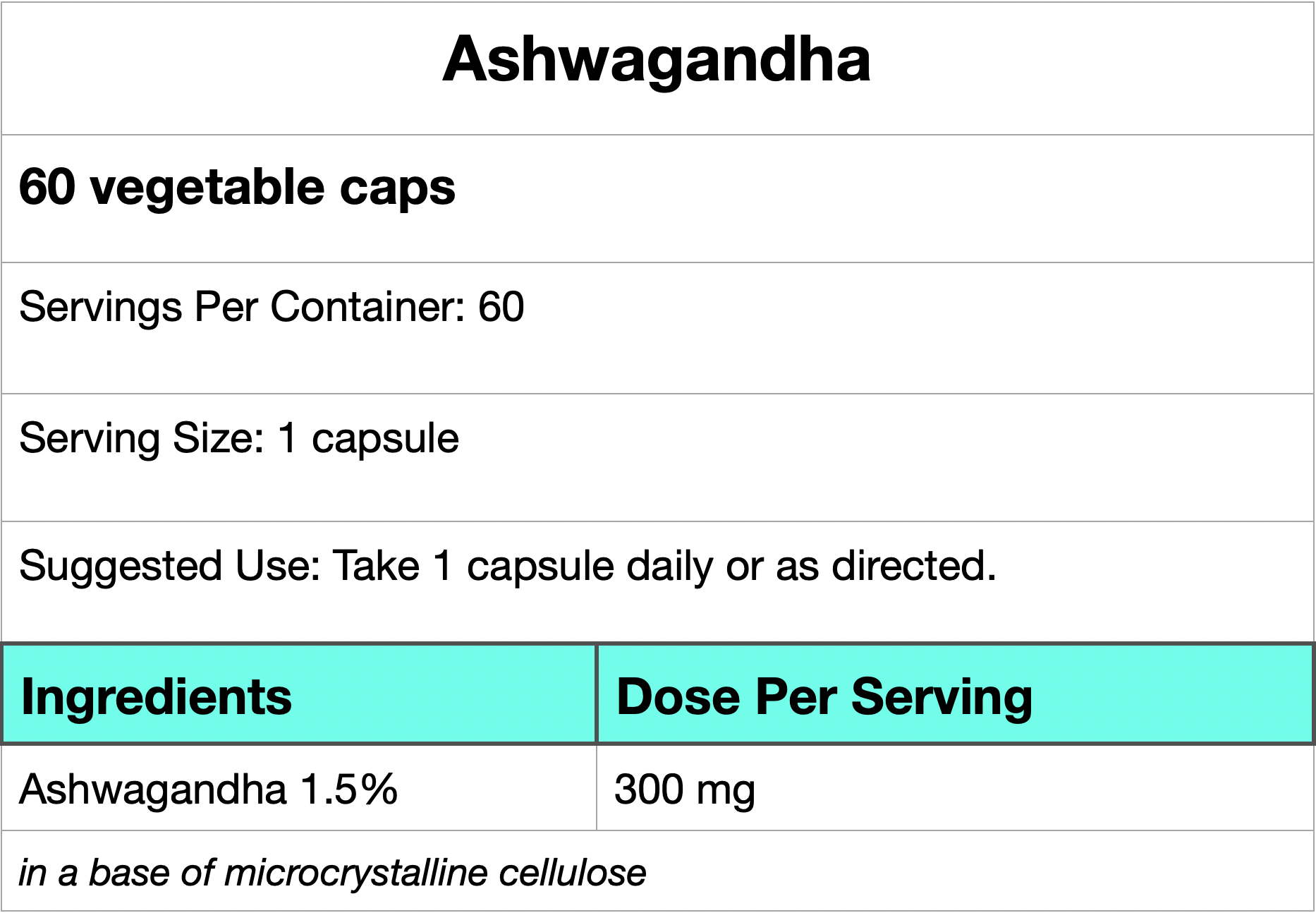 Ashwagandha